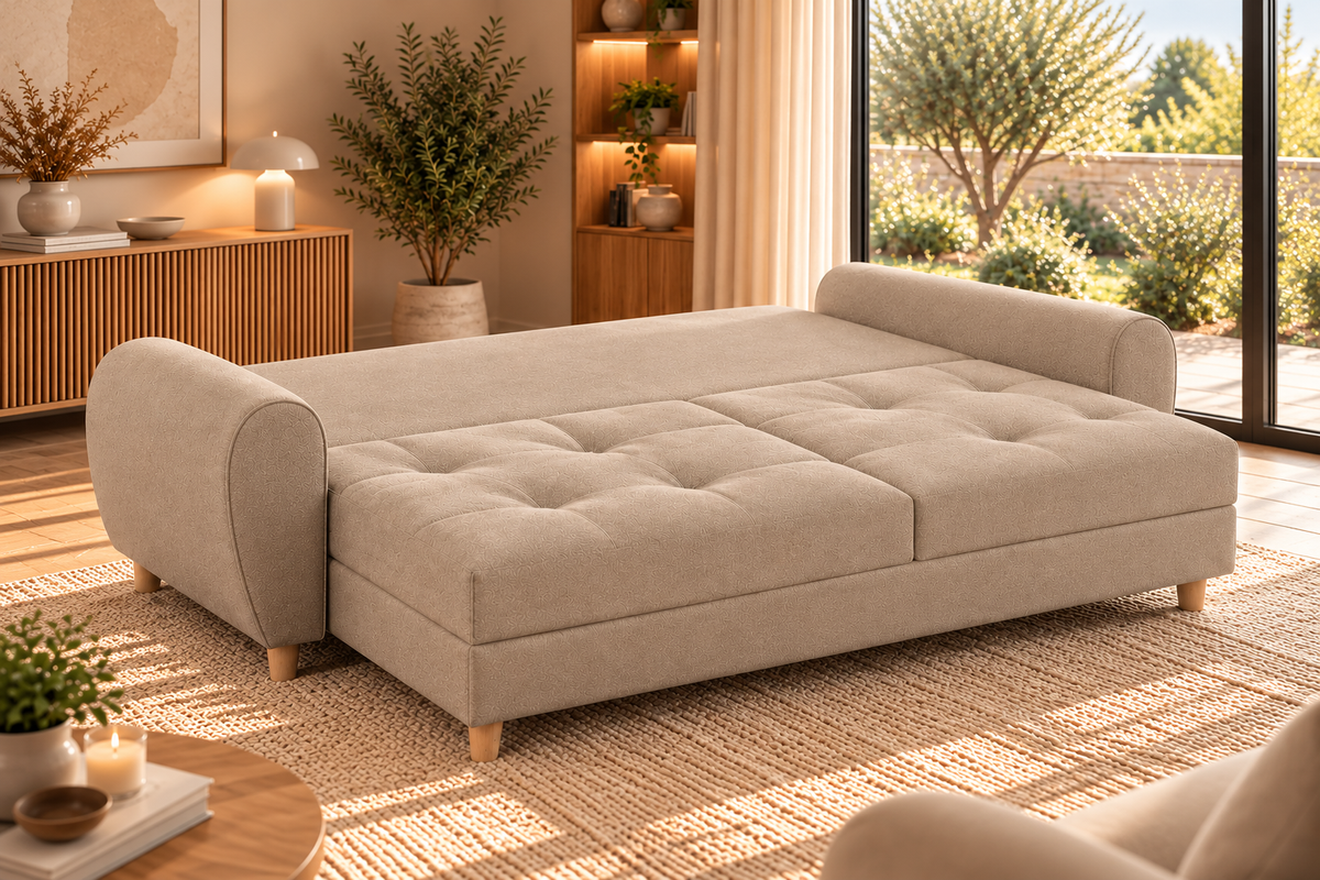 Canapé 3 places KLARA Convertible scandinave