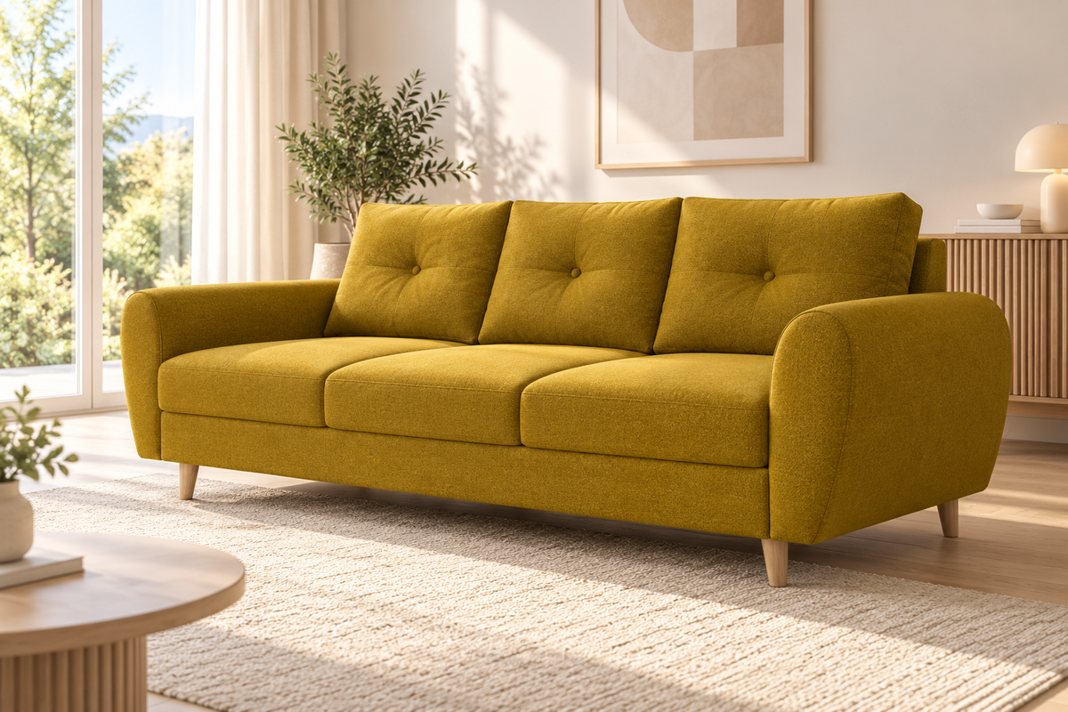 Canapé 3 places KLARA Convertible scandinave