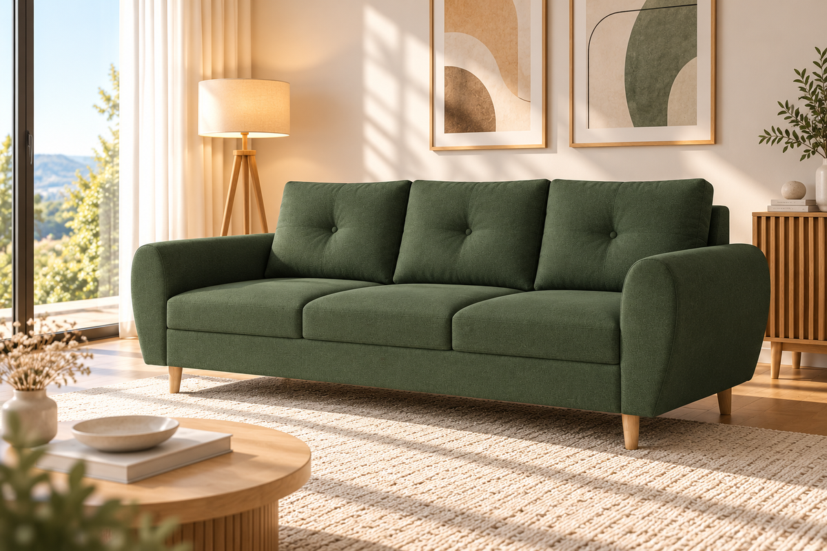 Canapé 3 places KLARA Convertible scandinave