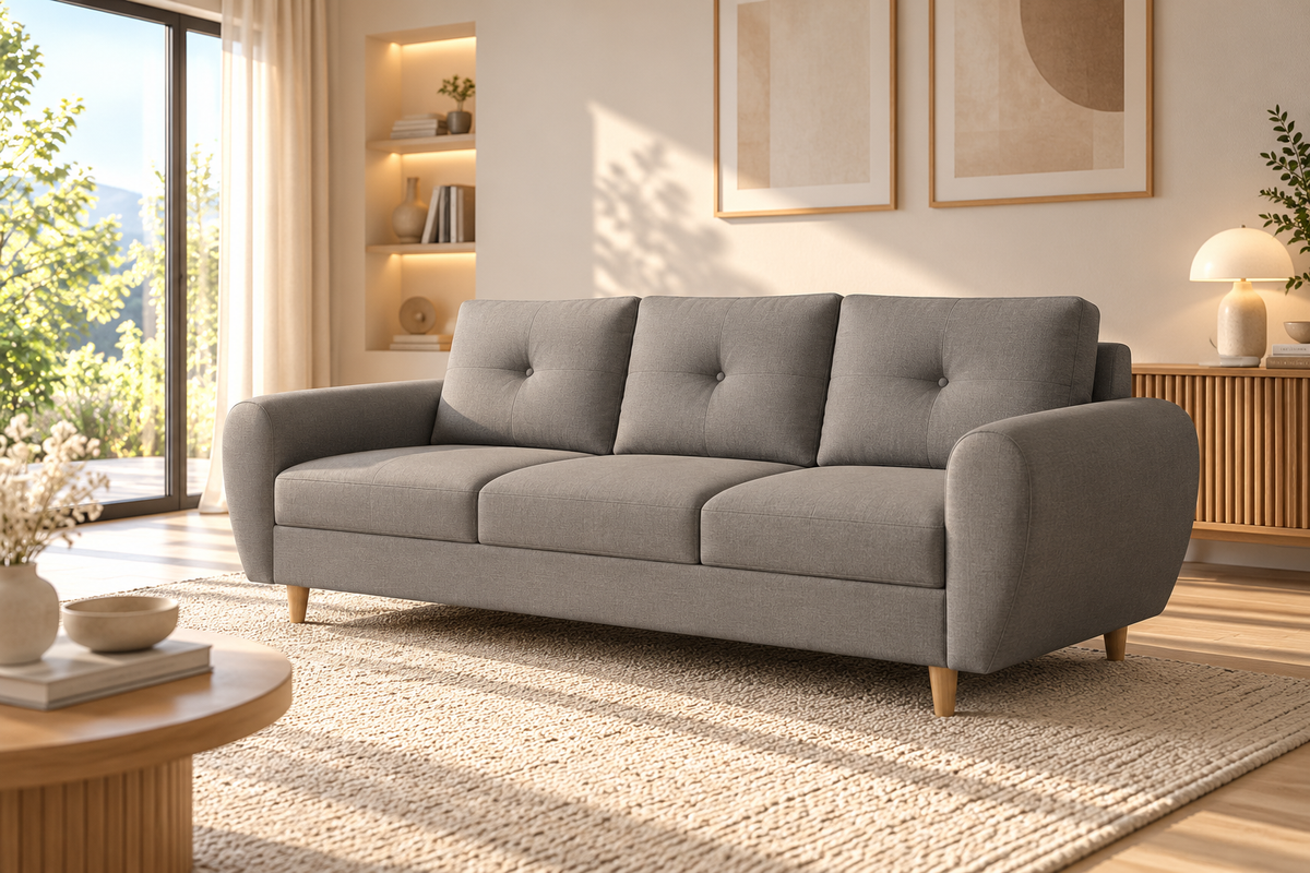 Canapé 3 places KLARA Convertible scandinave