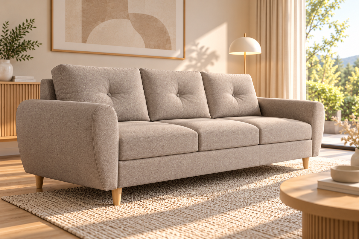 Canapé 3 places KLARA Convertible scandinave