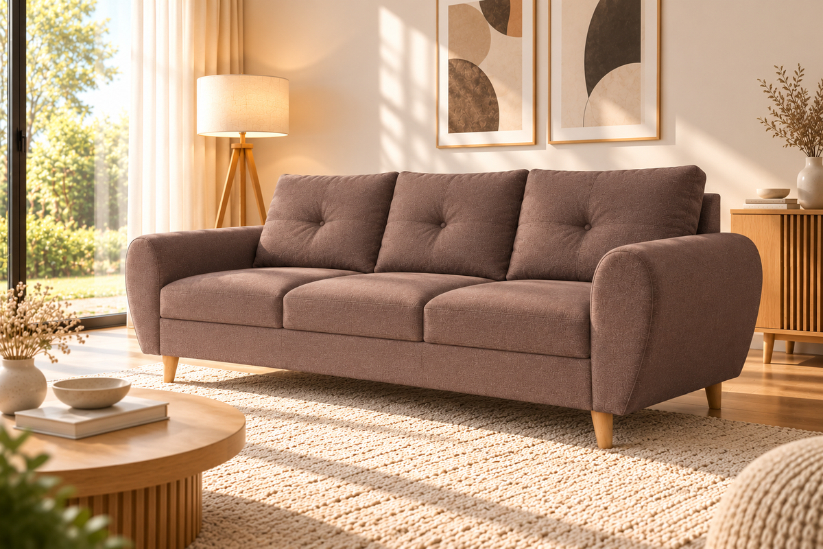 Canapé 3 places KLARA Convertible scandinave