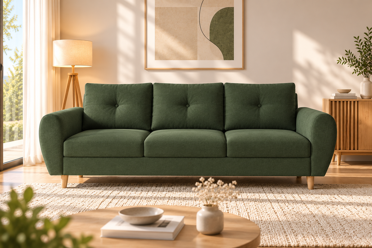 Canapé 3 places KLARA Convertible scandinave
