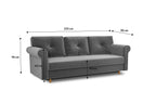 Canapé 3 places MADRYT Convertible confort